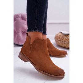 Nicole Stivali Donna Tacco Piatto Primavera Pelle Marrone Madness 1