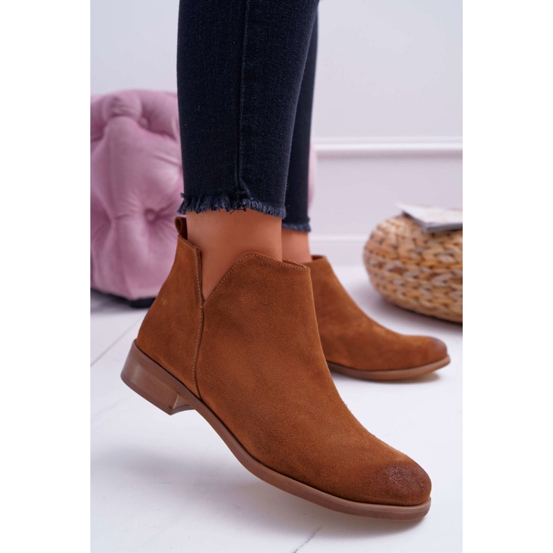 Nicole Stivali Donna Tacco Piatto Primavera Pelle Marrone Madness 1