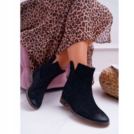 Stivali Donna Zeppa Nascosta Tacco Piatto Nero Nicole 2419 2