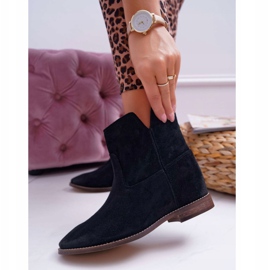 Stivali Donna Zeppa Nascosta Tacco Piatto Nero Nicole 2419 1