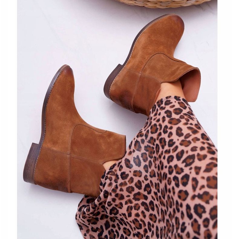 Stivali Donna Zeppa Nascosta Tacco Piatto Marrone Nicole 2419 1