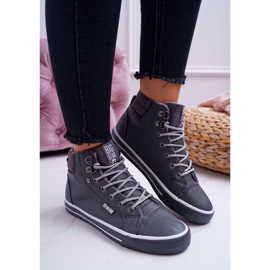 Sneakers da donna Big Star High Grey Warm EE274413 grigio 2