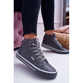 Sneakers da donna Big Star High Grey Warm EE274413 grigio 1