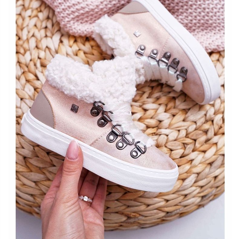 Scarpe da ragazza per bambini Sneakers Big Star Pink EE374015 rosa 1