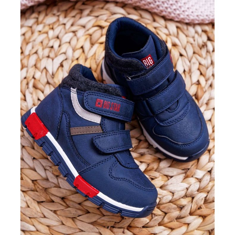 Scarpe da bambino per bambino Sneakers Big Star Navy Blue EE374065 blu navy 2