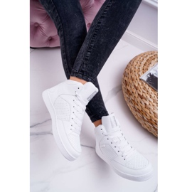 Sneakers da donna Big Star High White EE274210 bianca 2