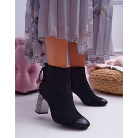 Vinceza Stivali Donna Con Tacco Rock Zipper Nero Stein 1