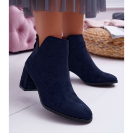 Vinceza Stivali Con Tacco Donna Camoscio Blu Navy Mimosa 1
