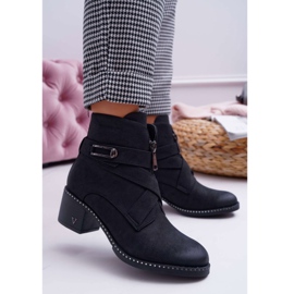Vinceza Stivali Donna Con Tacco Scamosciato Nero Brave 1