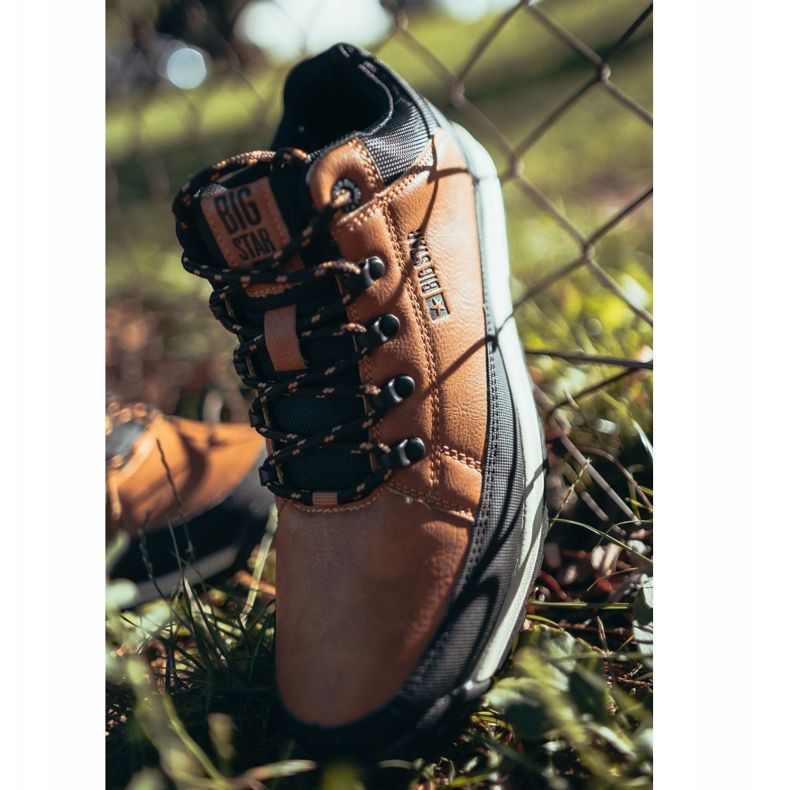 Scarpe da trekking per ragazzi Big Star High Outdoor Camel EE274815 marrone 2
