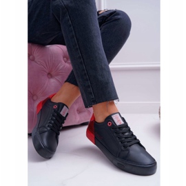 Sneakers Donna Cross Jeans Nere EE2R4019C nero rosso 1