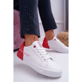 Sneakers Donna Cross Jeans Bianco EE2R4016C bianca rosso 2