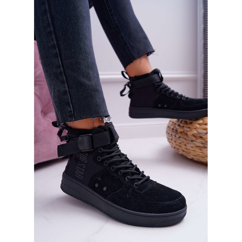 Sneakers Donna Nere Big Star EE274662 nero 2