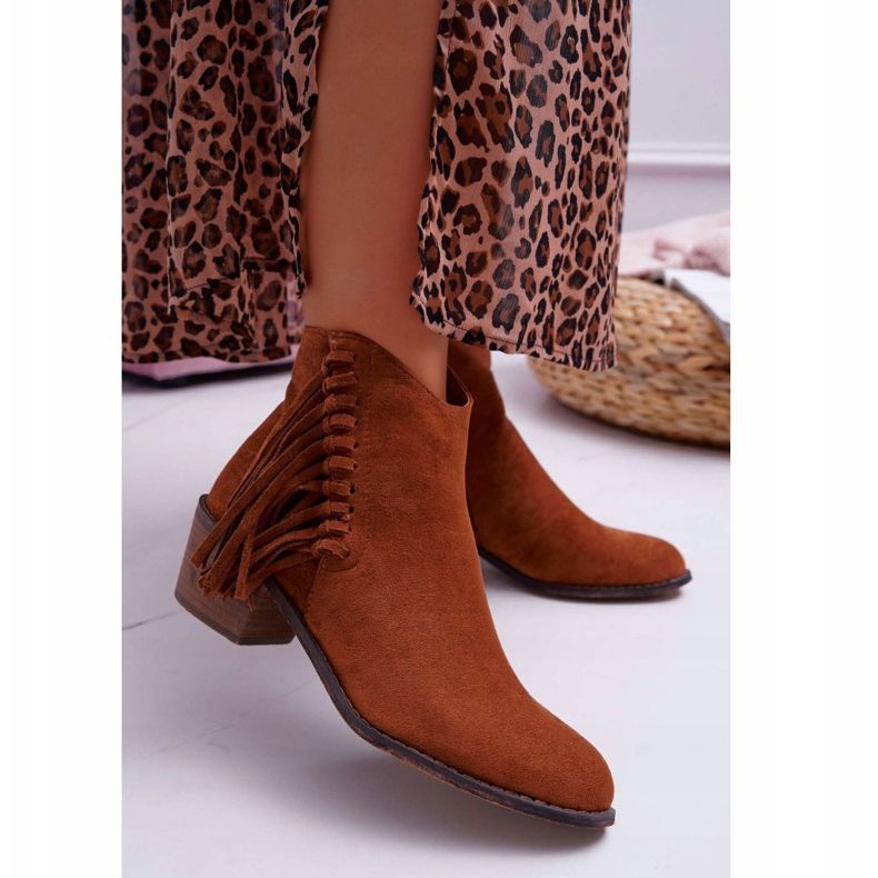 Stivali da cowboy da donna Agnes cammello marrone 1