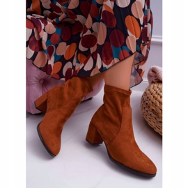 Stivali Donna Con Tacco Alto Sergio Leone Slip-on Cammello LikeStar marrone 2