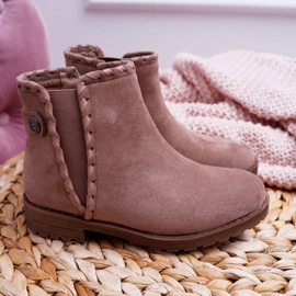 POPA Stivali per bambini Tacco piatto Kaki Sicarro cachi 2
