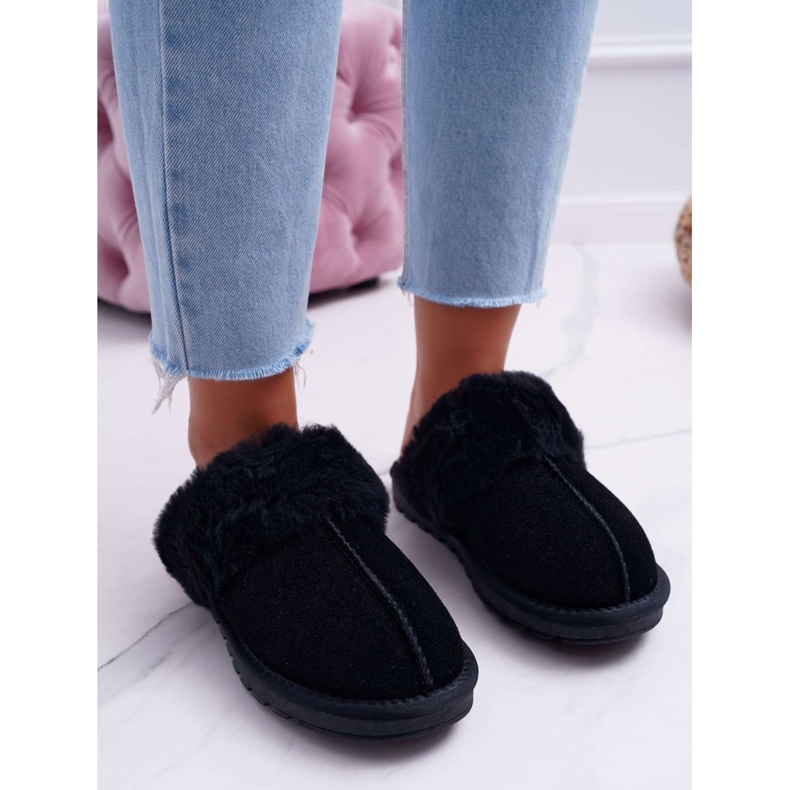 Pantofole da donna nere Mirendy nero 2