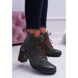 Stivali in pelle da donna Maciejka Verde 03190-09 1