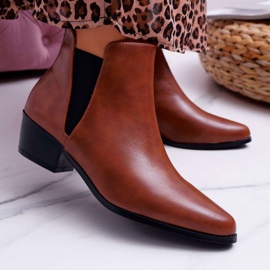 Stivali bassi da donna Camel Murino marrone 1