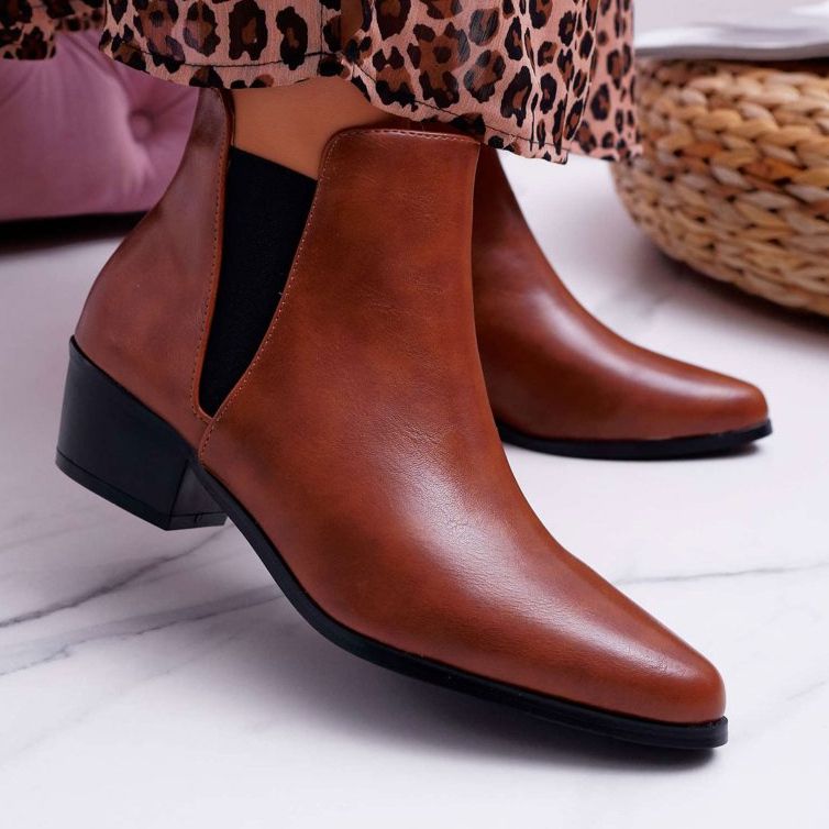 Stivali bassi da donna Camel Murino marrone 1