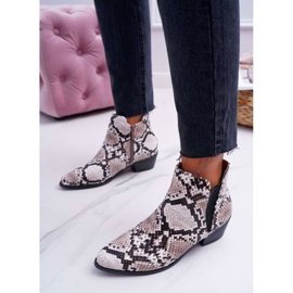 Stivaletti Bassi da Donna Murino Snake Skin bianco nero multicolore 2