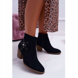 PS1 Stivali da donna Cowboy Black Cowber nero 1