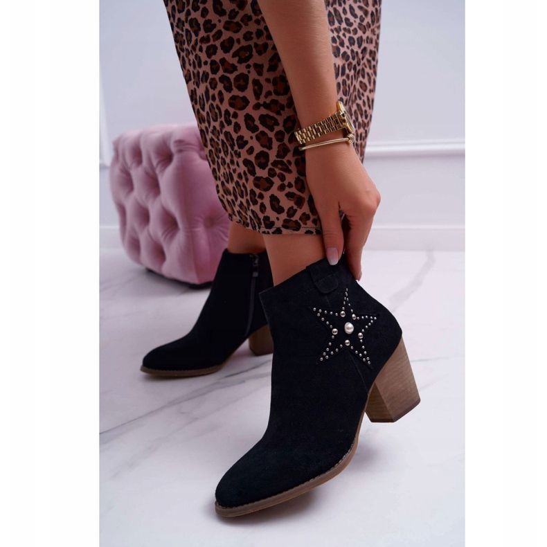 PS1 Stivali da donna Cowboy Black Cowber nero 2