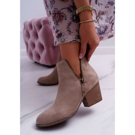 Bellucci Stivali Donna Con Tacco Alto Camoscio Beige Farre 1
