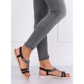 Sandali espadrillas neri CO-78 Black nero 2