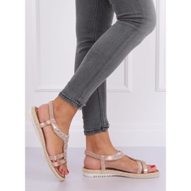 Sandali espadrillas champagne CO-78 Champagne rosa 2