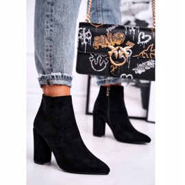 FW1 Stivali da donna con tacco Suede Black Sharks nero 1