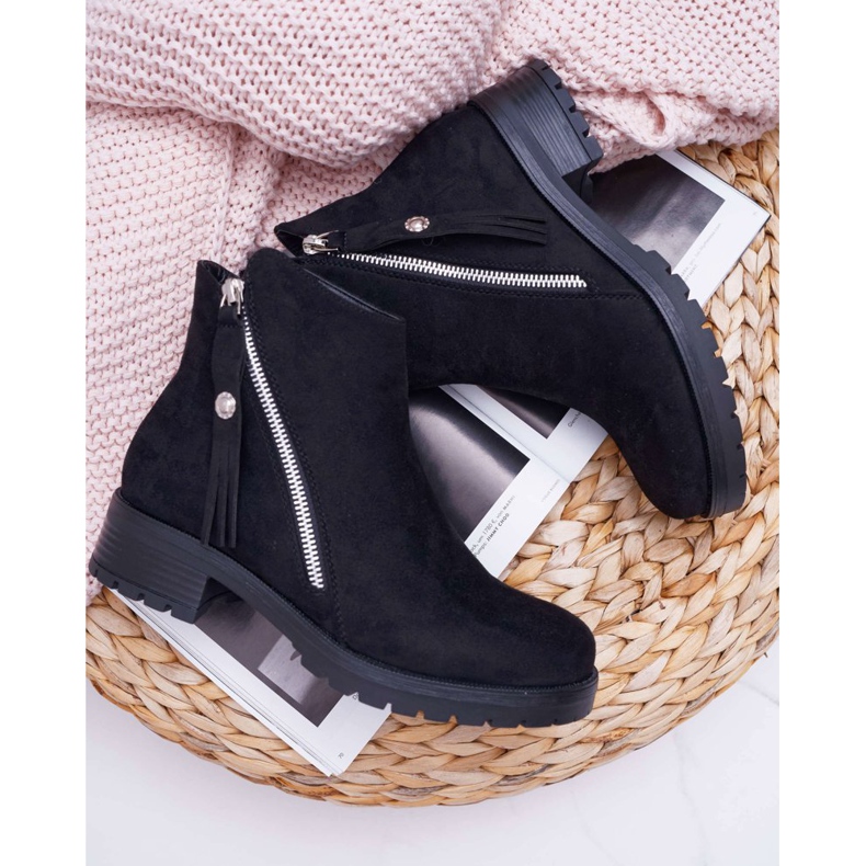 SEA Stivali Donna Warm Suede Due Sliders Nero Ohoo 1