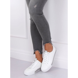 Sneakers da donna bianche e grigie R13YD1388-11 Grey bianca grigio 1