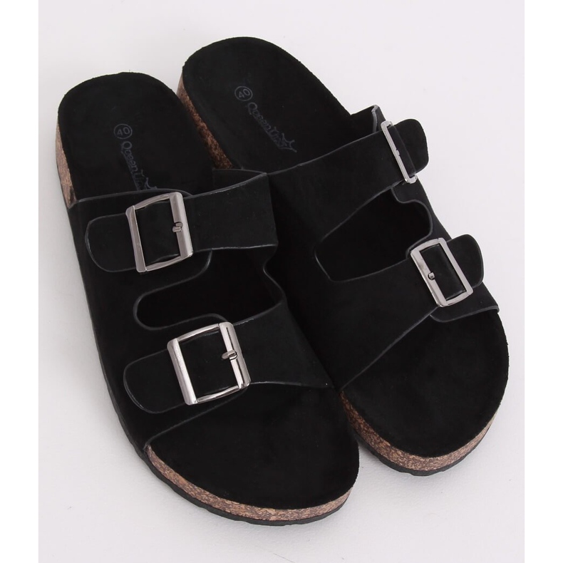 Pantofole scholki nere BL3100-SF Black nero 1