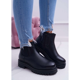 SEA Stivali Da Donna Con Tacco Piatto Warm Black Orion nero 1