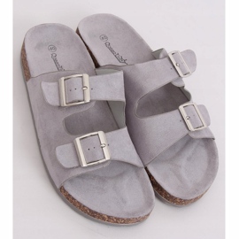 Pantofole scholki grigie BL3100-SF Grigio 1