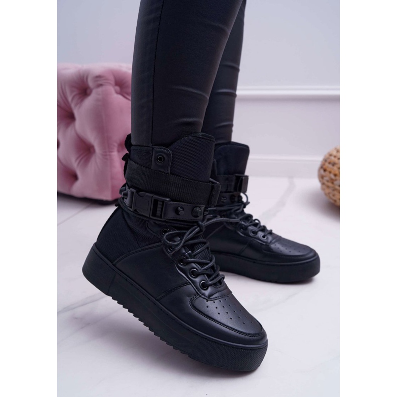 Scarpe sportive da donna Cinture Quake nere nero 1