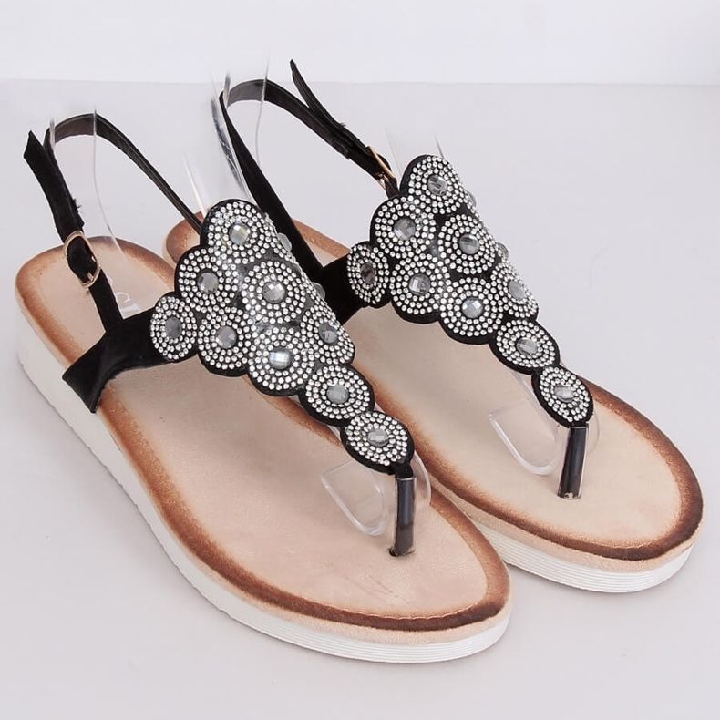 Sandali neri 7887-PL Nero 1