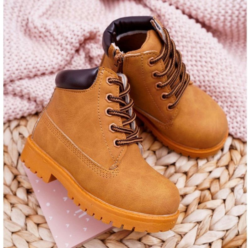FRROCK Stivali da caccia per bambini con cerniera Camel Dexter marrone 2