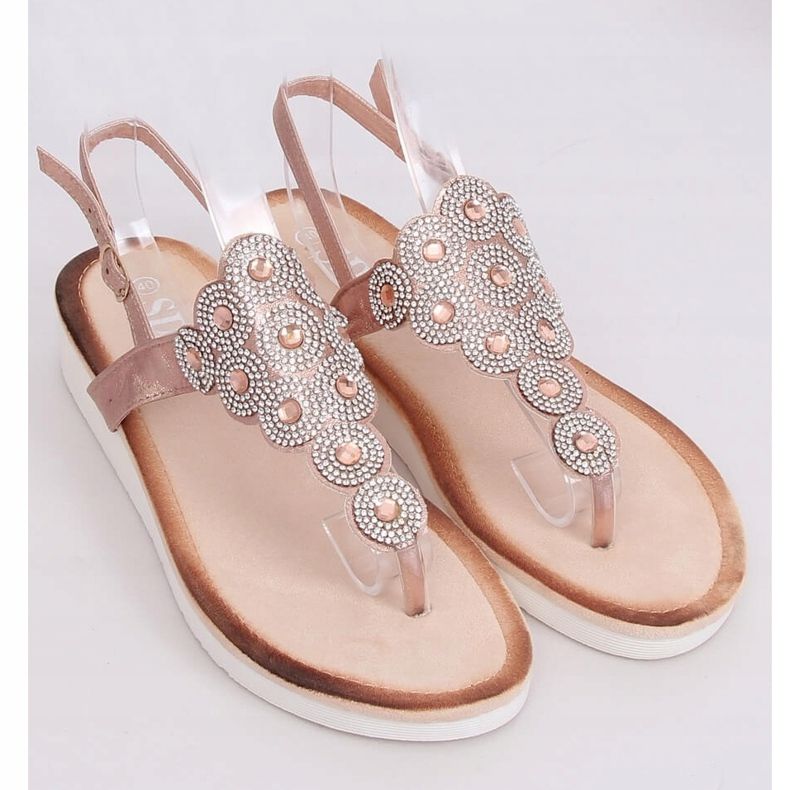 Sandali champagne 7887-PL Champagne nero 1