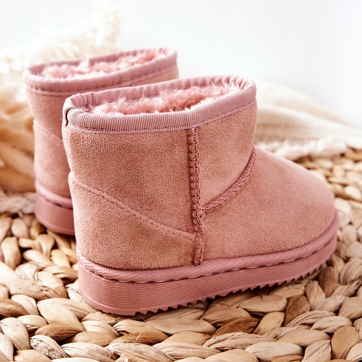 Caldi stivali da neve da bambino per bambini Pink Gooby rosa rosa 1