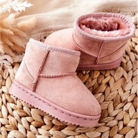Caldi stivali da neve da bambino per bambini Pink Gooby rosa rosa 2