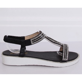 Sandali da donna neri 127-89 Black nero 2