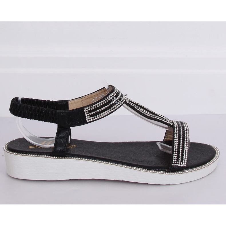 Sandali da donna neri 127-89 Black nero 2