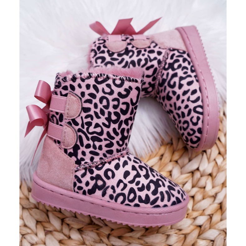 FRROCK Stivali Da Neve Per Bambini Con Pelliccia Rosa Fiona 2