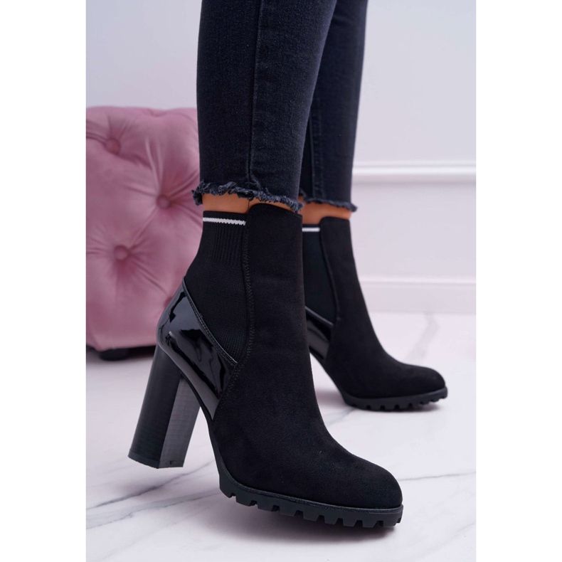 FRERY Stivali da donna con tacco Camoscio Nero Fenem 1
