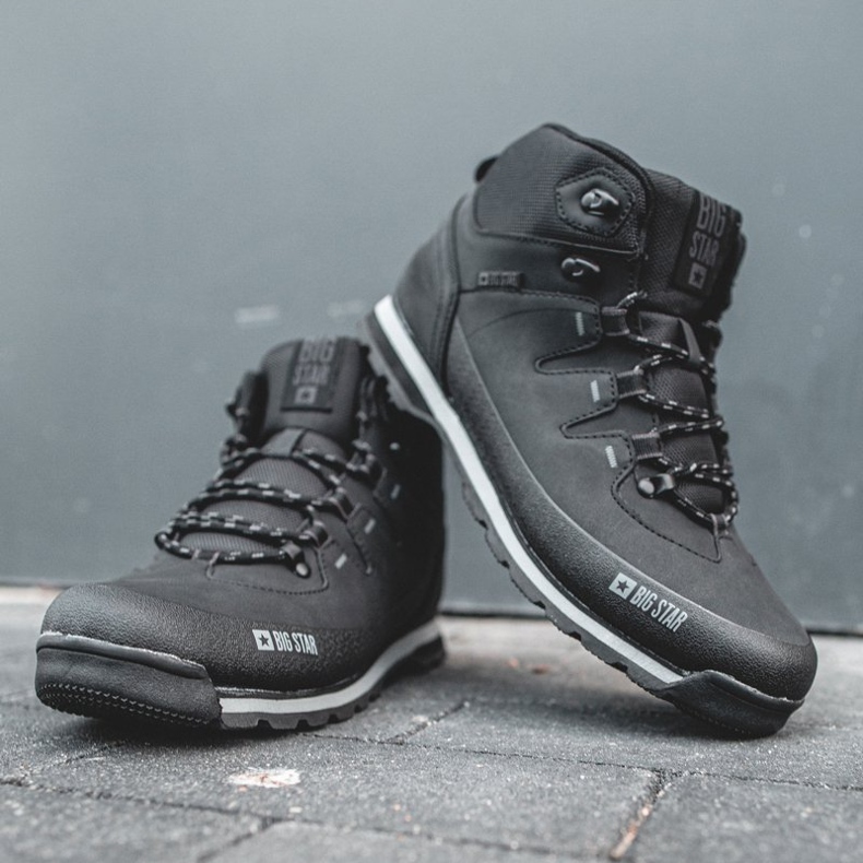 Scarpe da trekking da uomo Big Star Black EE174437 nero 2