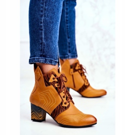 Stivali Donna Pelle Maciejka Giallo 03194 marrone multicolore 1