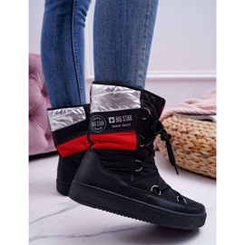 Stivali da neve caldi neri da donna con pelliccia Big Star EE274656 nero 2