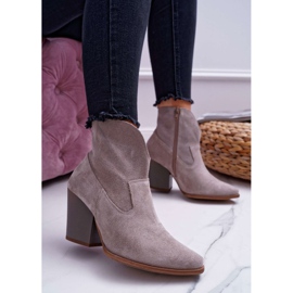 Stivali Donna Con Tacco Alto Camoscio Light Cappuccino Nicole 2433 beige 1